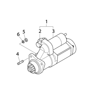 Engine Group - Starter Diagram and Parts List for 080087-00  Briggs and Stratton Generator